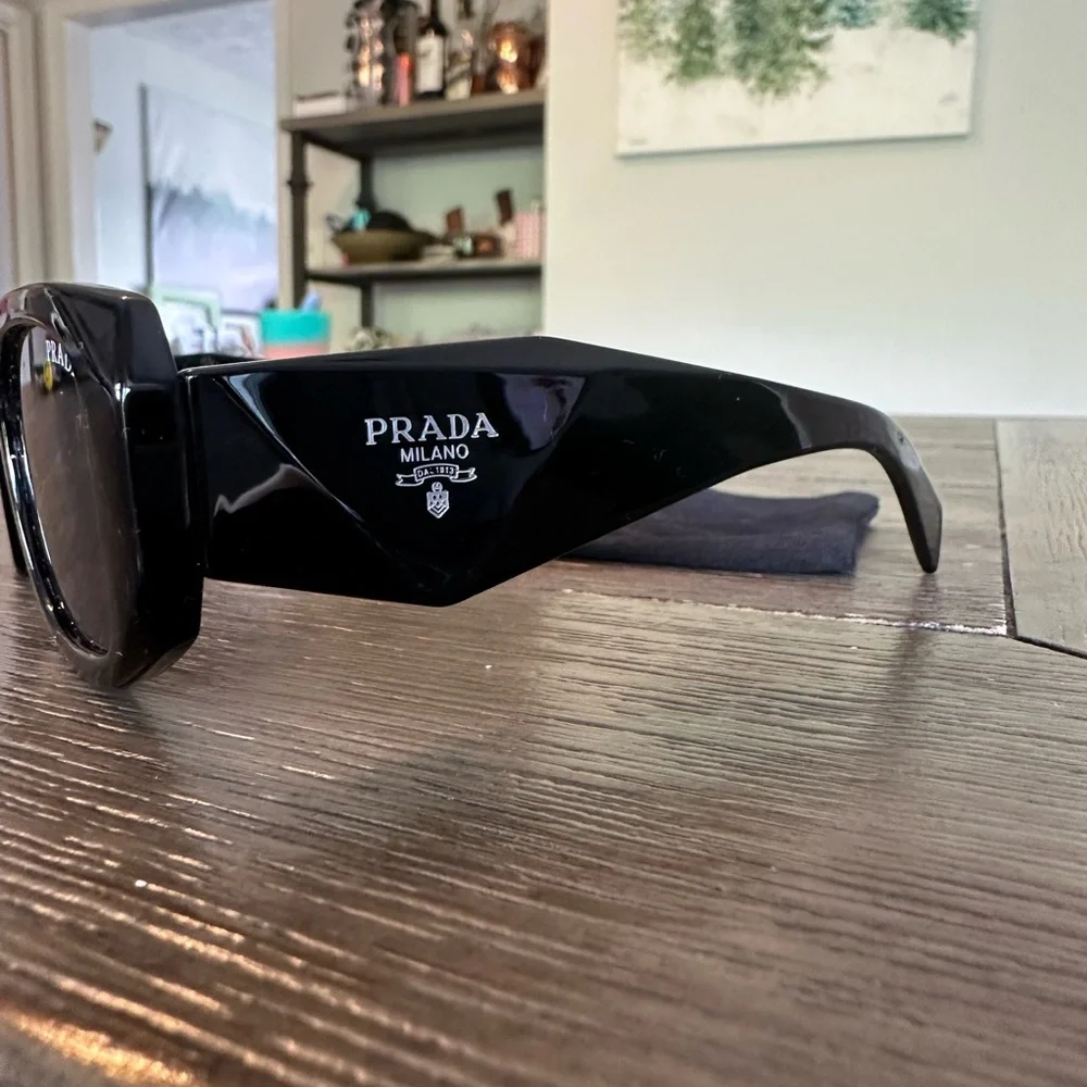 Prada Glossy Black Sunglasses - Picture 2 of 5